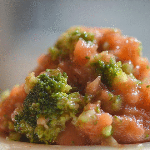 Nutritious Raw Salmon & Broccoli Dog Meal – 350 Calories