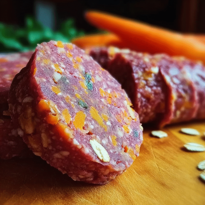 Nutritious Beef and Carrot Dog Food Roll