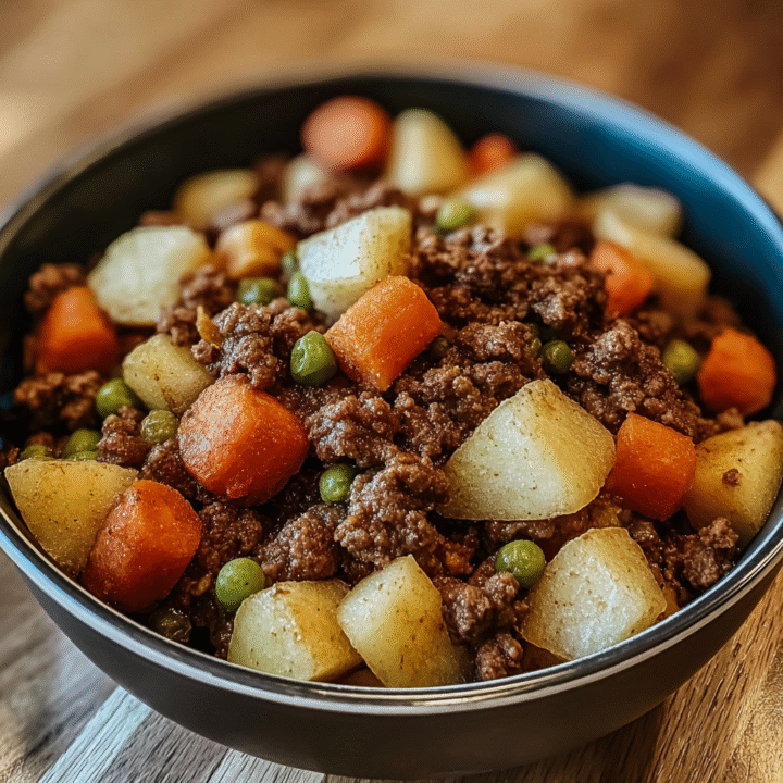 Health Homemade Beef and Veggie Bowl For Dogs