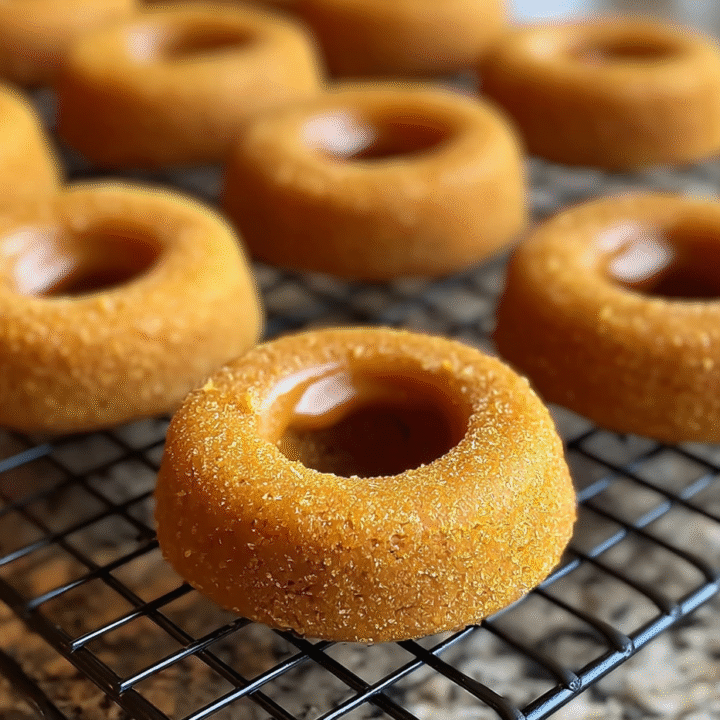 Pumpkin and Peanut butter Doggie Donuts