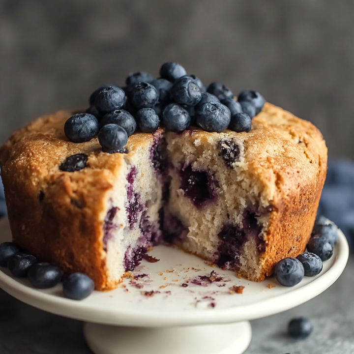 Blueberry Oat Birthday Cake for Dogs