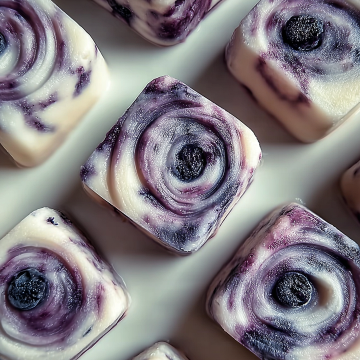 Frozen Blueberry Yogurt Bites for Dogs