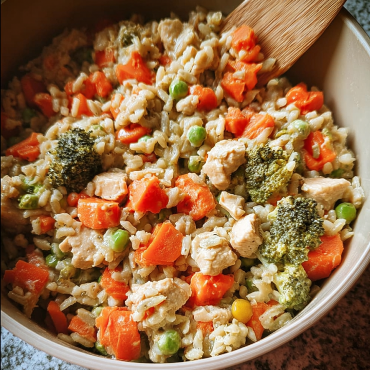 Wholesome DIY Dog Meal Made with Frozen Vegetables