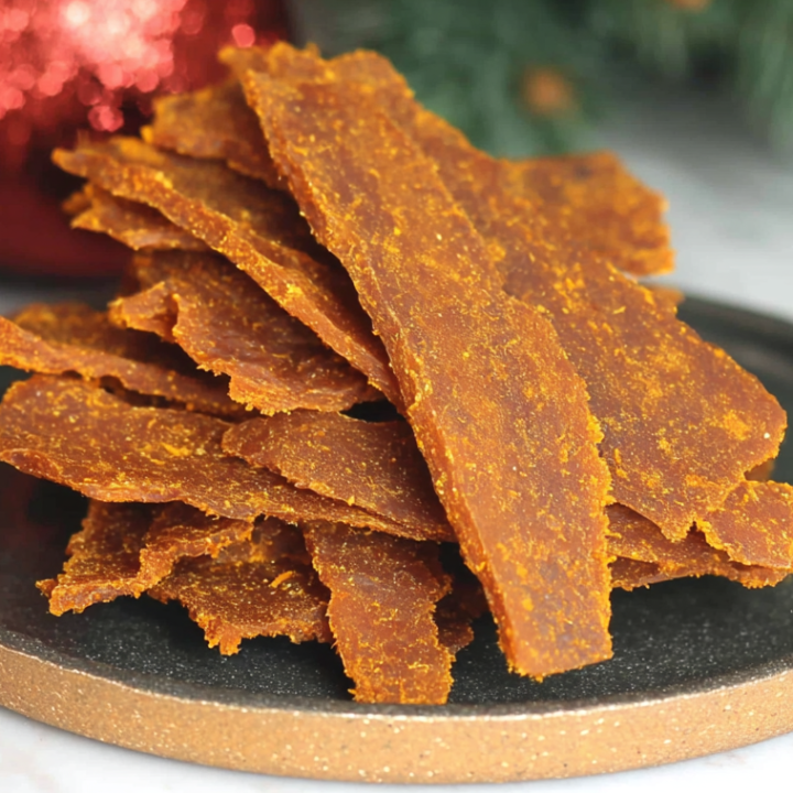 DIY Pumpkin Leather Dog Snacks
