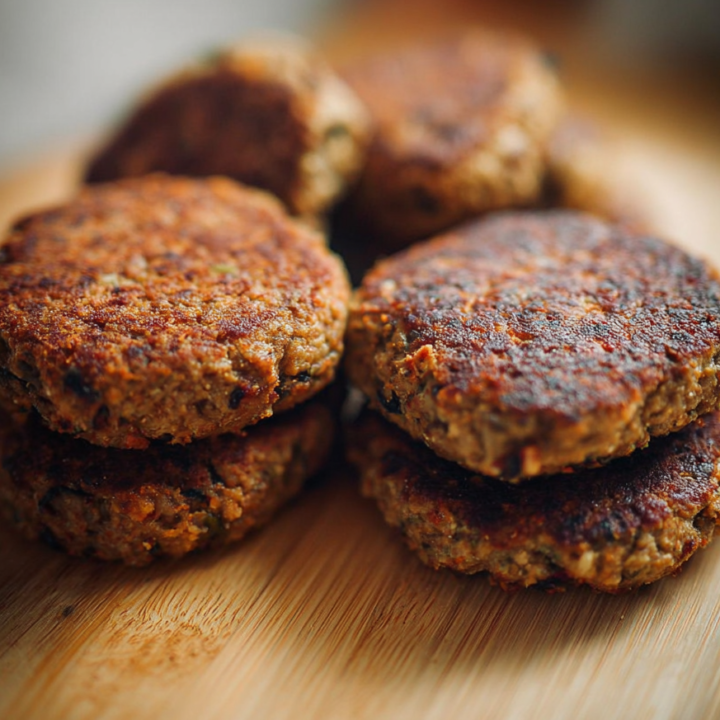 Beef and Oat Patties for Energetic Dogs