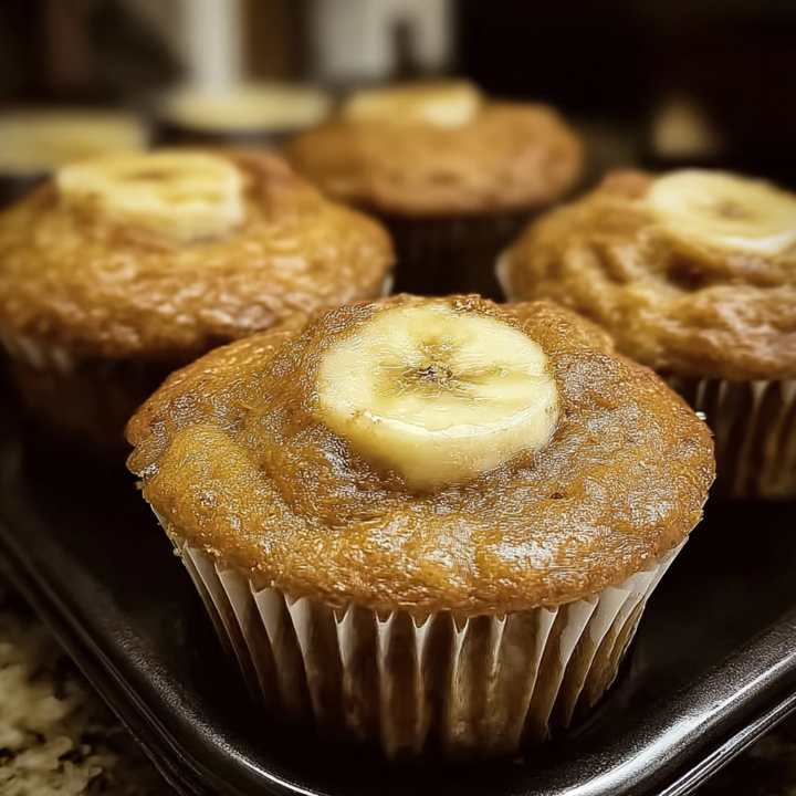 Homemade Apple & Banana Dog Muffins