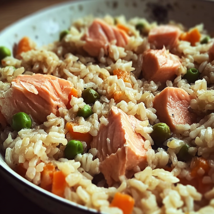 Wholesome Salmon & Brown Rice Homemade Dog Food