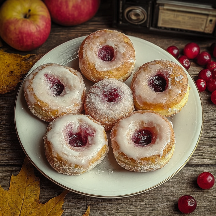 Apple & Cranberry Dog Donuts