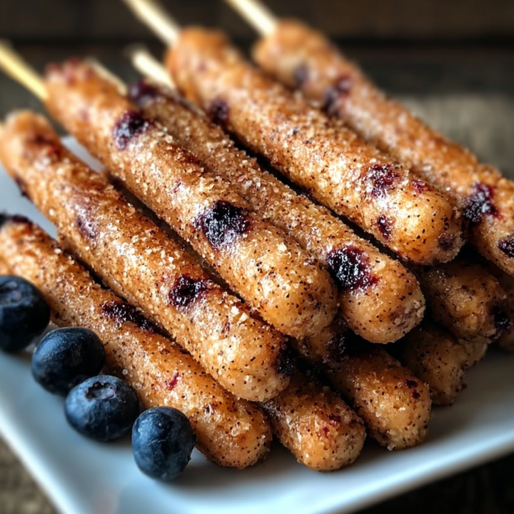 Homemade Chicken & Blueberry Dog Sticks