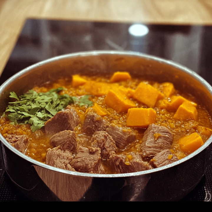Beef Bone Broth with Sweet Potato & Shredded Beef for Dogs