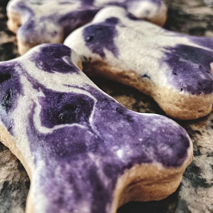 Holiday Apple & Blueberry Bone Cookies for Dogs