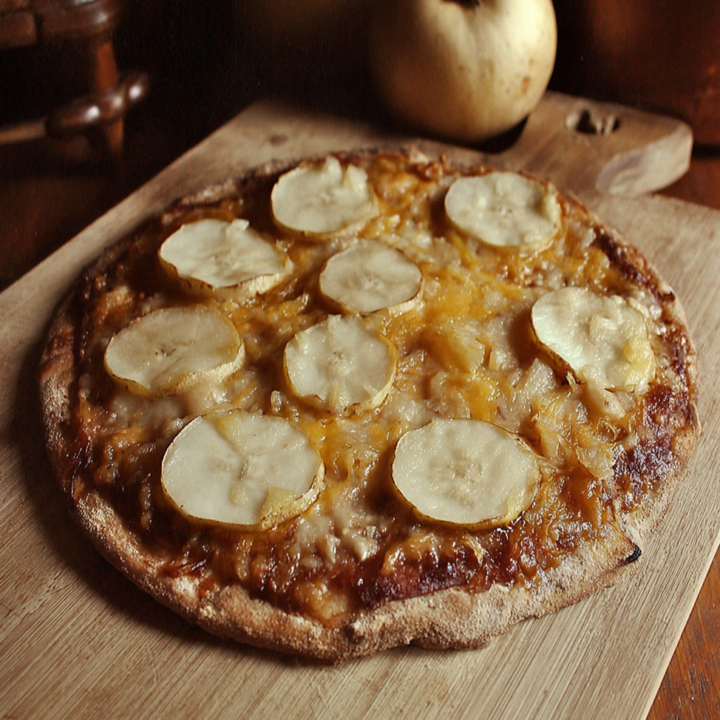 Apple & Peanut Butter Pizza for Dogs