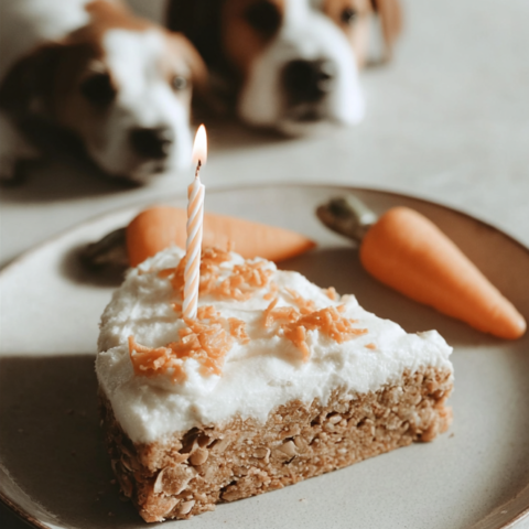 A Simple Tail-Wagging Dog Birthday Cake
