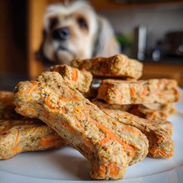 Carrot and Apple Holiday Bone Treats for Dogs