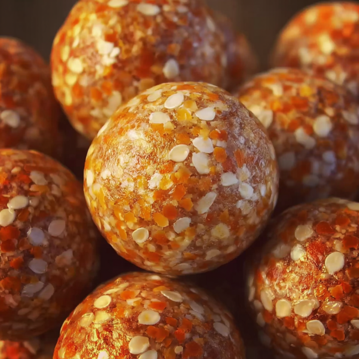 Homemade Apple Carrot Energy Bites for Dogs