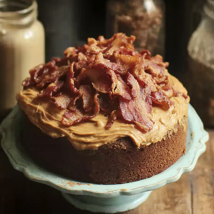 Ultimate Peanut Butter & Bacon Birthday Cake for Dogs