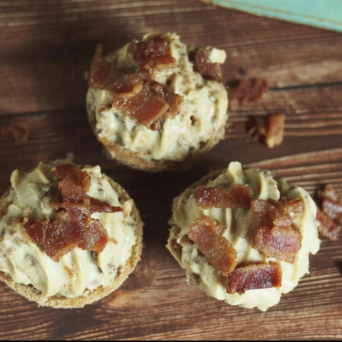 Simple Peanut Butter Bacon Pupcakes for Dogs