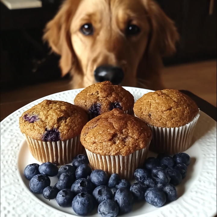 Healthy Blueberry Muffin Treats for Dogs