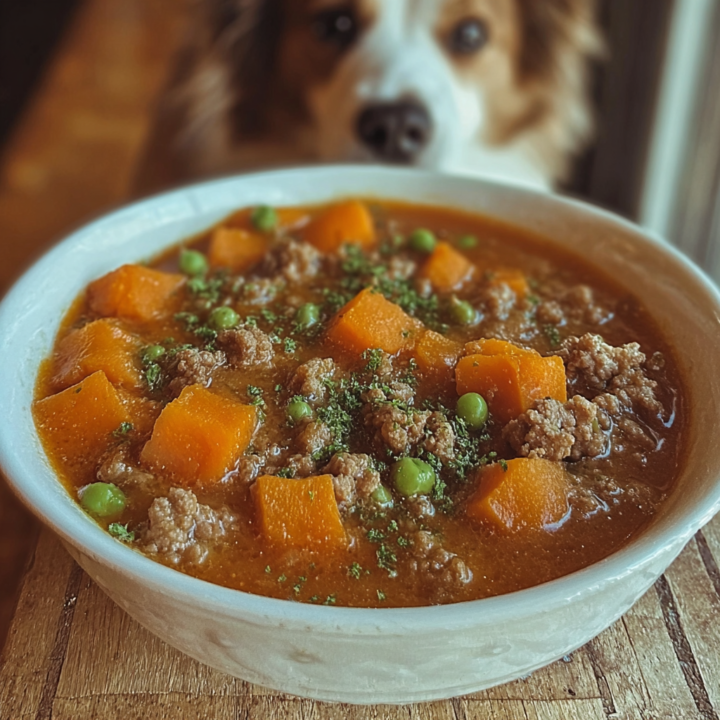 Slow Cooked Beef & Pumpkin Stew for Dogs