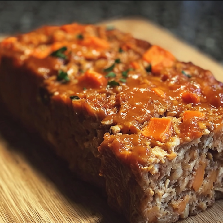 Easy Chicken & Sweet Potato Meatloaf Dog Recipe
