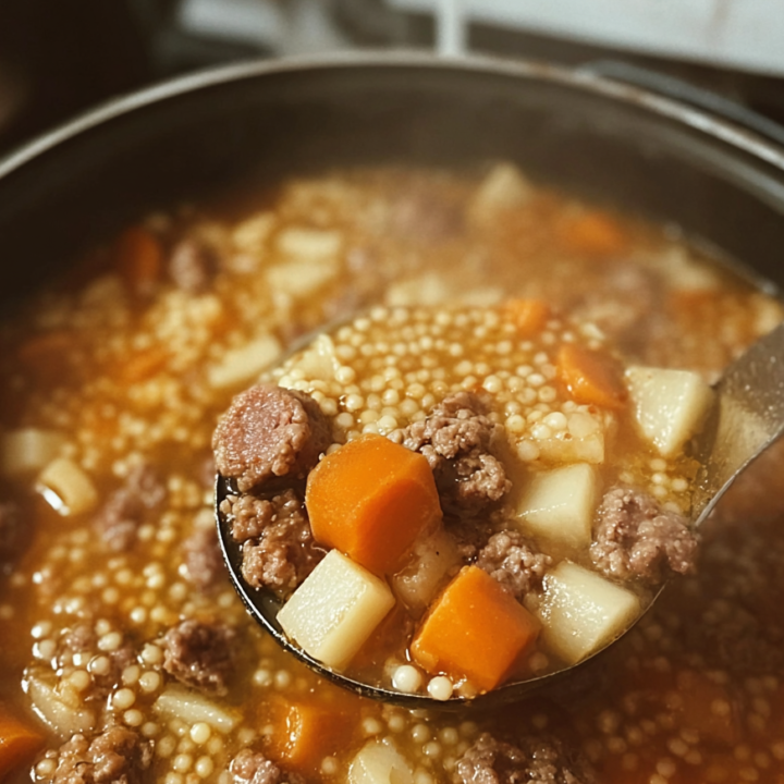 Hearty Beef & Barley Dog Soup Recipe