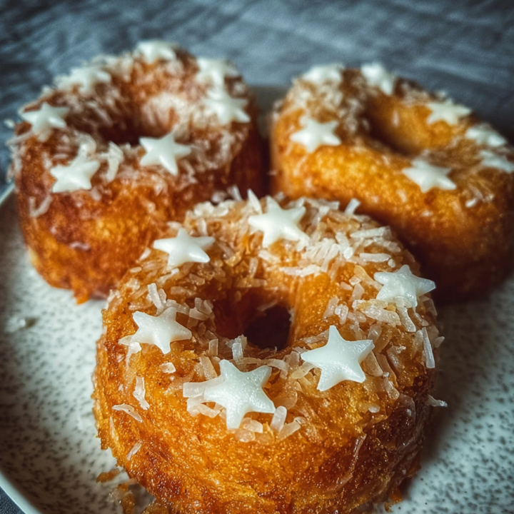 Patriotic Sweet Potato Dog Donuts
