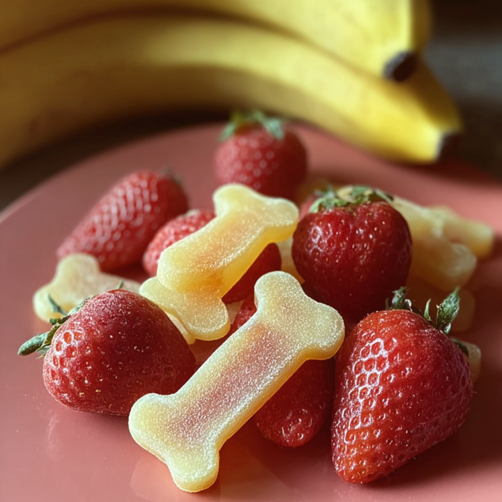 Healthy Strawberry Banana Honey Drops for Dogs