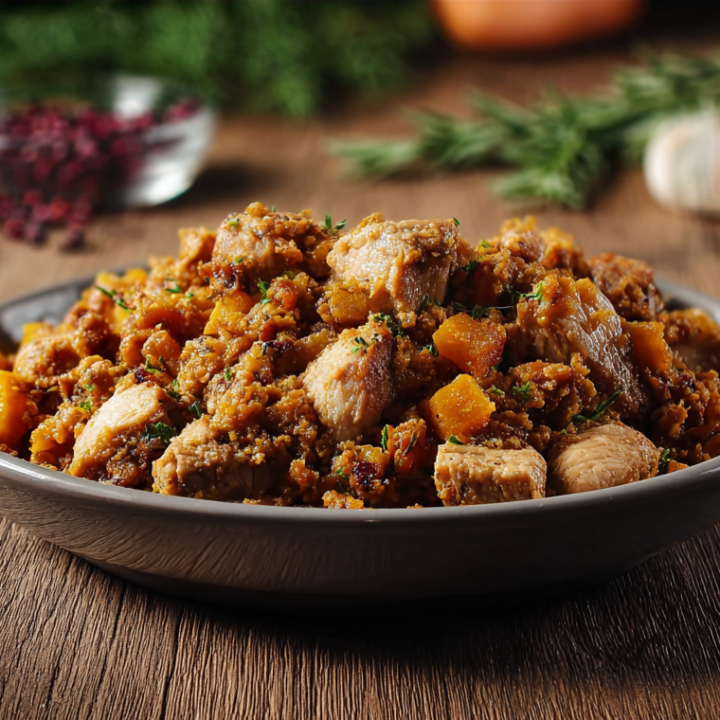 Balanced Chicken and Sweet Potato Dog Bowl