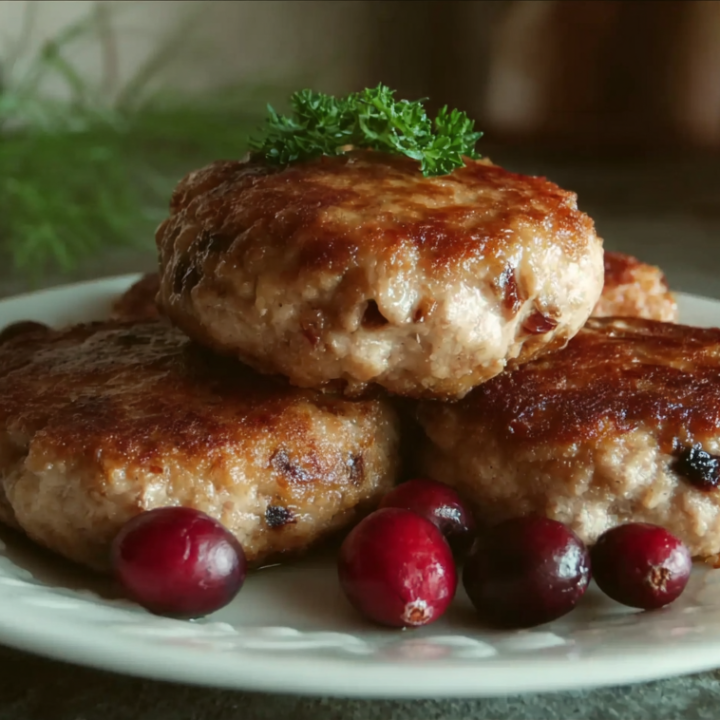 Gourmet Turkey and Cranberry Burgers for Dogs